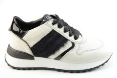 Dames  Sneakers/Veterschoen DL Sport 4877.VIT.LATTE. Direct leverbaar uit de webshop van Reese Schoenmode.