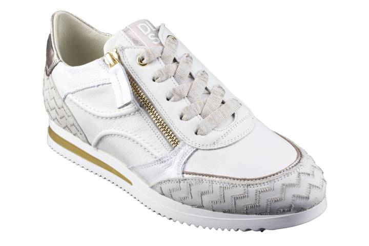 Dames  Sneakers/Veterschoen DL Sport 5669.Zago Beige. Direct leverbaar uit de webshop van Reese Schoenmode.