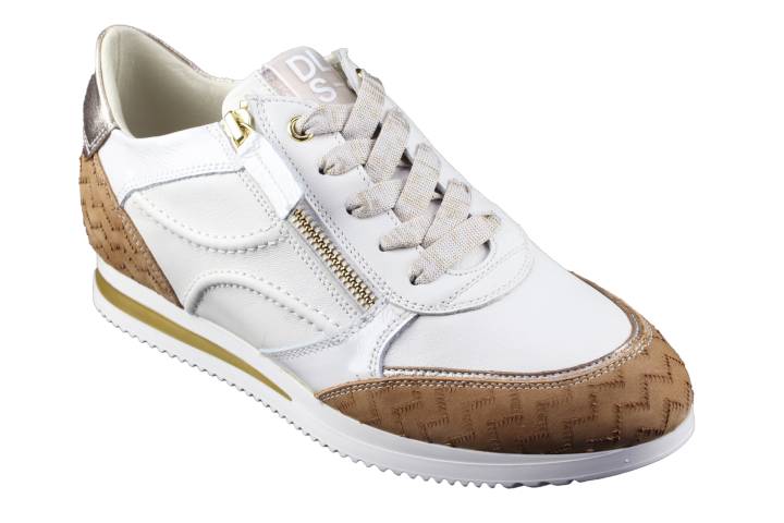 Dames  Sneakers/Veterschoen DL Sport 5669.Zago Cognac. Direct leverbaar uit de webshop van Reese Schoenmode.