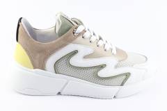 Dames  Sneakers/Veterschoen Via Vai Celina 60014.05-207 Beige. Direct leverbaar uit de webshop van Reese Schoenmode.