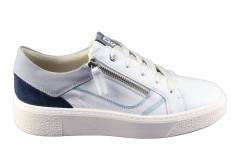 Dames  Sneakers/Veterschoen DL Sport 6210.Vit.Bianco. Direct leverbaar uit de webshop van Reese Schoenmode.