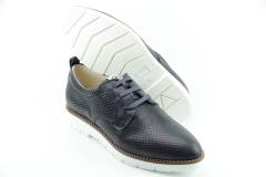 Dames  Sneakers/Veterschoen DL Sport 5085.Vit.Stamp River. Direct leverbaar uit de webshop van Reese Schoenmode.