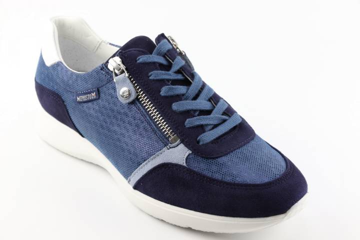 Dames  Sneakers/Veterschoen Mephisto Monia.12297-16995. Direct leverbaar uit de webshop van Reese Schoenmode.