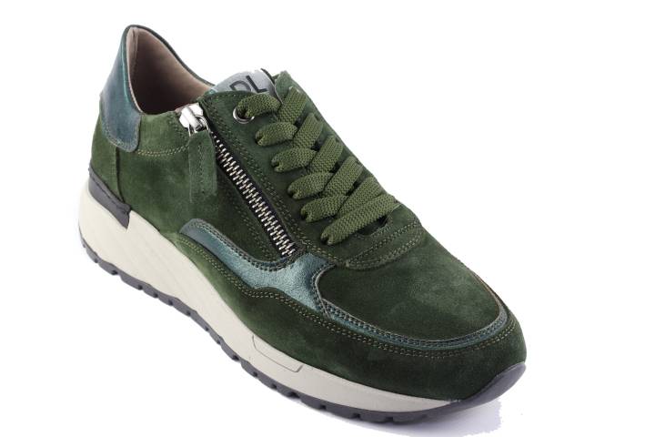 Dames  Sneakers/Veterschoen DL Sport 5849.Vel.Loden. Direct leverbaar uit de webshop van Reese Schoenmode.