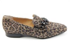 Dames  Instappers Marcos Nalini 181007.LEOPARDINO 069. Direct leverbaar uit de webshop van Reese Schoenmode.