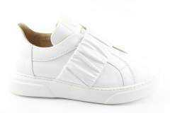 Dames  Instappers Via Vai Juno 58050.02-001 Vero Bianco. Direct leverbaar uit de webshop van Reese Schoenmode.
