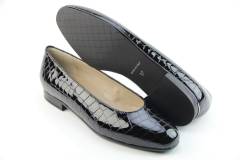 Dames  Ballerina's Marcos Nalini 369 G.Cocco Bengala Nero. Direct leverbaar uit de webshop van Reese Schoenmode.