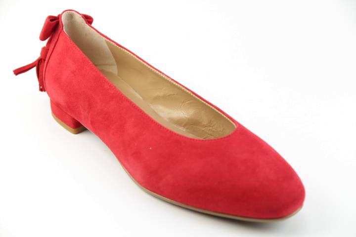 Dames  Ballerina's Marcos Nalini 2850.CAM.1577 ROSSO. Direct leverbaar uit de webshop van Reese Schoenmode.