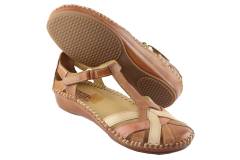 Dames  Band pumps Pikolinos Vallarta 0732C5.Brandy. Direct leverbaar uit de webshop van Reese Schoenmode.