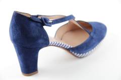 Dames  Band pumps Mauro Teci 89383.jeans blauw. Direct leverbaar uit de webshop van Reese Schoenmode.