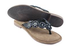 Dames  Slippers Lazamani 75444.black. Direct leverbaar uit de webshop van Reese Schoenmode.