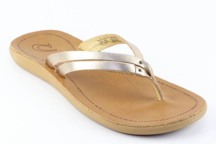 Dames  Slippers Olukai Kapehe Luana 20468.Bubbly/Sahara. Direct leverbaar uit de webshop van Reese Schoenmode.