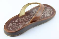 Dames  Slippers Olukai Paniolo 20129.Natural/Natural. Direct leverbaar uit de webshop van Reese Schoenmode.