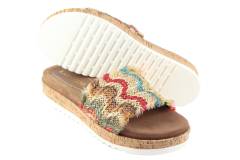 Dames  Slippers Lazamani 75300.Taupe. Direct leverbaar uit de webshop van Reese Schoenmode.