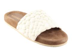 Dames  Slippers Lazamani 75860.off white. Direct leverbaar uit de webshop van Reese Schoenmode.