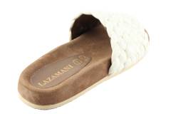 Dames  Slippers Lazamani 75860.off white. Direct leverbaar uit de webshop van Reese Schoenmode.