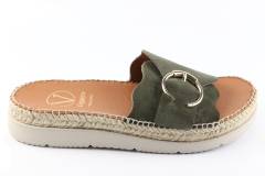 Dames  Slippers Viguera 1970.Vit.Militar. Direct leverbaar uit de webshop van Reese Schoenmode.