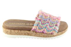 Dames  Slippers Lazamani 75300.Pink. Direct leverbaar uit de webshop van Reese Schoenmode.