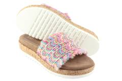 Dames  Slippers Lazamani 75300.Pink. Direct leverbaar uit de webshop van Reese Schoenmode.