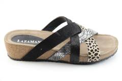 Dames  Slippers Lazamani 75.715.BLACK. Direct leverbaar uit de webshop van Reese Schoenmode.