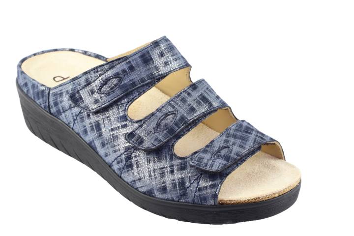 Dames  Slippers Durea 7369.0185. Direct leverbaar uit de webshop van Reese Schoenmode.