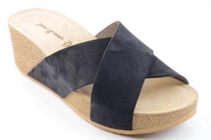 Dames  Slippers Paul Green 7516.014. Direct leverbaar uit de webshop van Reese Schoenmode.