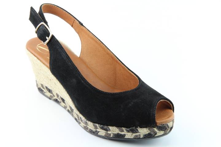Dames  Sandalen Viguera 1820.Vit Negro. Direct leverbaar uit de webshop van Reese Schoenmode.