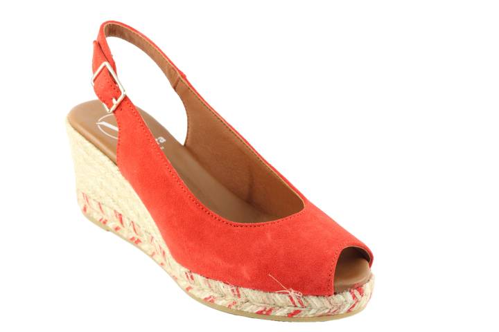 Dames  Sandalen Viguera 2013.Vit.Rojo. Direct leverbaar uit de webshop van Reese Schoenmode.