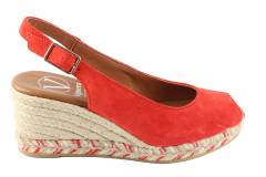 Dames  Sandalen Viguera 2013.Vit.Rojo. Direct leverbaar uit de webshop van Reese Schoenmode.