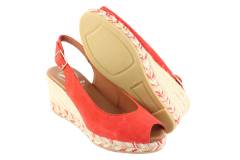 Dames  Sandalen Viguera 2013.Vit.Rojo. Direct leverbaar uit de webshop van Reese Schoenmode.