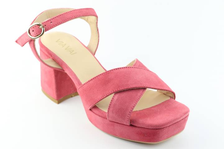 Dames  Sandalen Via Vai Cassia 58071.02-424 Geranio. Direct leverbaar uit de webshop van Reese Schoenmode.
