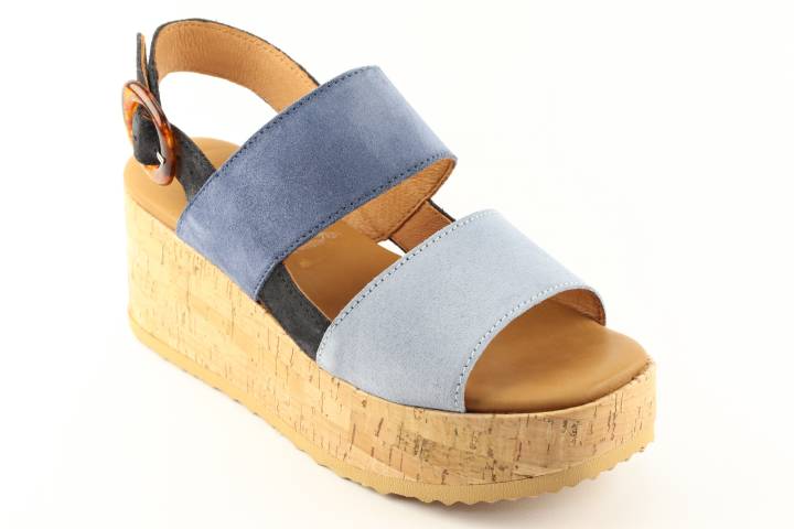 Dames  Sandalen Via Vai Sissel 60028.02-608 Cielo. Direct leverbaar uit de webshop van Reese Schoenmode.