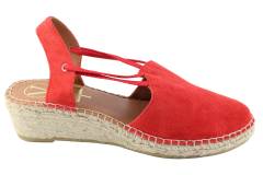 Dames  Sandalen Viguera 1825.Vit.Rojo. Direct leverbaar uit de webshop van Reese Schoenmode.