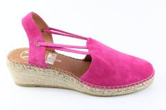 Dames  Sandalen Viguera 1825.Vit.Fuxia. Direct leverbaar uit de webshop van Reese Schoenmode.