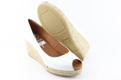 Dames  Pumps open teen Viguera 2038.Duma Blanco. Direct leverbaar uit de webshop van Reese Schoenmode.