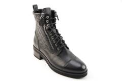 Dames  Veterboots Marcos Nalini 191071.LAS VEGAS NERO. Direct leverbaar uit de webshop van Reese Schoenmode.