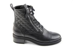 Dames  Veterboots Marcos Nalini 191071.LAS VEGAS NERO. Direct leverbaar uit de webshop van Reese Schoenmode.