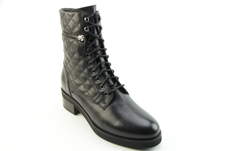 Dames  Veterboots Marcos Nalini 201182.WILLER NERO. Direct leverbaar uit de webshop van Reese Schoenmode.