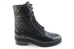 Dames  Veterboots Marcos Nalini 201182.WILLER NERO. Direct leverbaar uit de webshop van Reese Schoenmode.