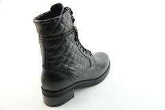 Dames  Veterboots Marcos Nalini 201182.WILLER NERO. Direct leverbaar uit de webshop van Reese Schoenmode.