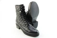 Dames  Veterboots Marcos Nalini 201182.WILLER NERO. Direct leverbaar uit de webshop van Reese Schoenmode.