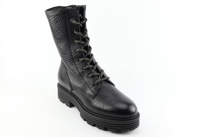 Dames  Veterboots DL Sport 6116.Harmuli Nero. Direct leverbaar uit de webshop van Reese Schoenmode.