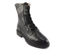 Dames  Veterboots DL Sport 5925.Vit.Nero. Direct leverbaar uit de webshop van Reese Schoenmode.