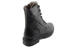 Dames  Veterboots DL Sport 5925.Vit.Nero. Direct leverbaar uit de webshop van Reese Schoenmode.