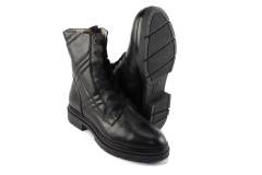 Dames  Veterboots DL Sport 5925.Vit.Nero. Direct leverbaar uit de webshop van Reese Schoenmode.