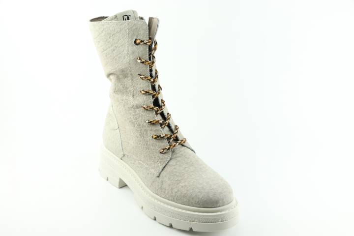 Dames  Veterboots DL Sport 5510.Bisconte Beige. Direct leverbaar uit de webshop van Reese Schoenmode.