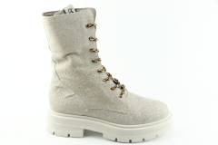 Dames  Veterboots DL Sport 5510.Bisconte Beige. Direct leverbaar uit de webshop van Reese Schoenmode.