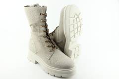 Dames  Veterboots DL Sport 5510.Bisconte Beige. Direct leverbaar uit de webshop van Reese Schoenmode.