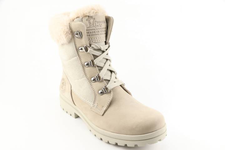 Dames  Veterboots gevoerd Panama Jack Tuscani.B28. Direct leverbaar uit de webshop van Reese Schoenmode.