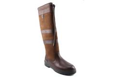 Dames  Lange laarzen Dubarry Galway 3934 Slim-Fit.52 Walnut. Direct leverbaar uit de webshop van Reese Schoenmode.